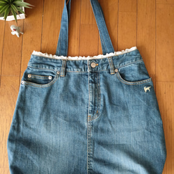 リメイクデニム☆オーバーオールバッグ トートバッグ スー 通販
