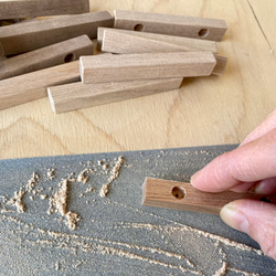 木製マグネット　細長タイプ(２本セット) 10枚目の画像
