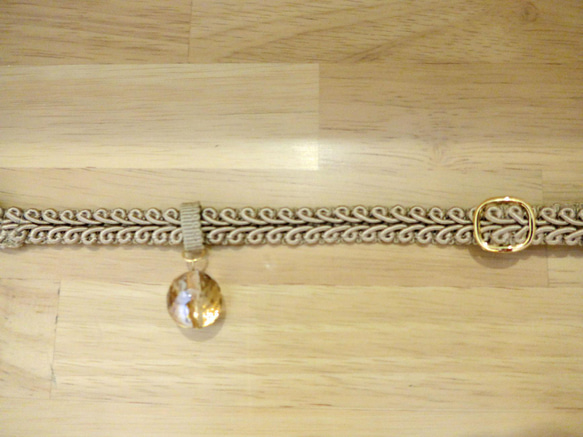 猫の首輪　トリミングブレードV③　サンドベージュ 4枚目の画像