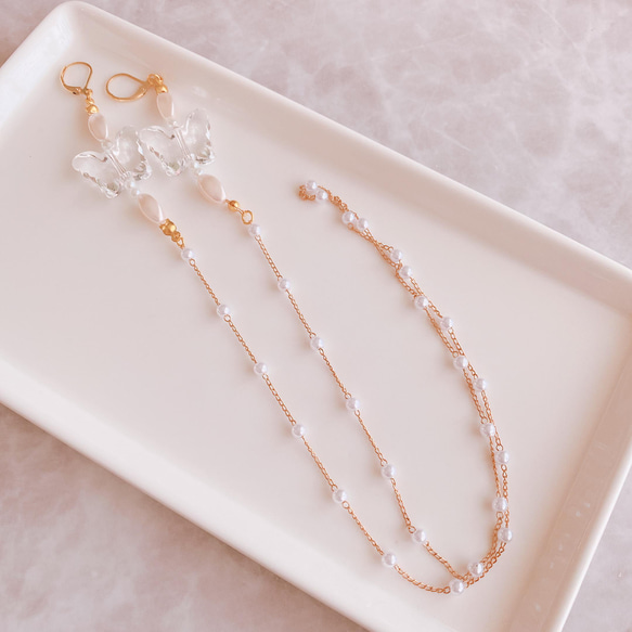 マスクチェーン 蝶々 ネックストラップ MA'AM 通販 13668758｜Creema