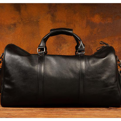 2wayラゲッジバッグ 手彩色本革大容量ボストンバッグ 牛革トラベル