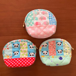 感謝価格　SALE 猫柄　パッチワーク　16cmファスナーポーチ 人気 猫柄 パッチワーク ポーチ 猫顔 ポーチ nekohati 通販 589573