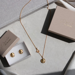 14kgf long chain wave coin necklace（アレルギー対応） 13枚目の画像