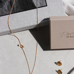14kgf long chain wave coin necklace（アレルギー対応） 12枚目の画像