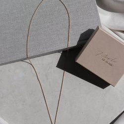14kgf long chain wave coin necklace（アレルギー対応） 9枚目の画像