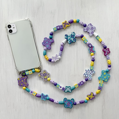 スマホケースiphone X plus ビーズハンドメイド