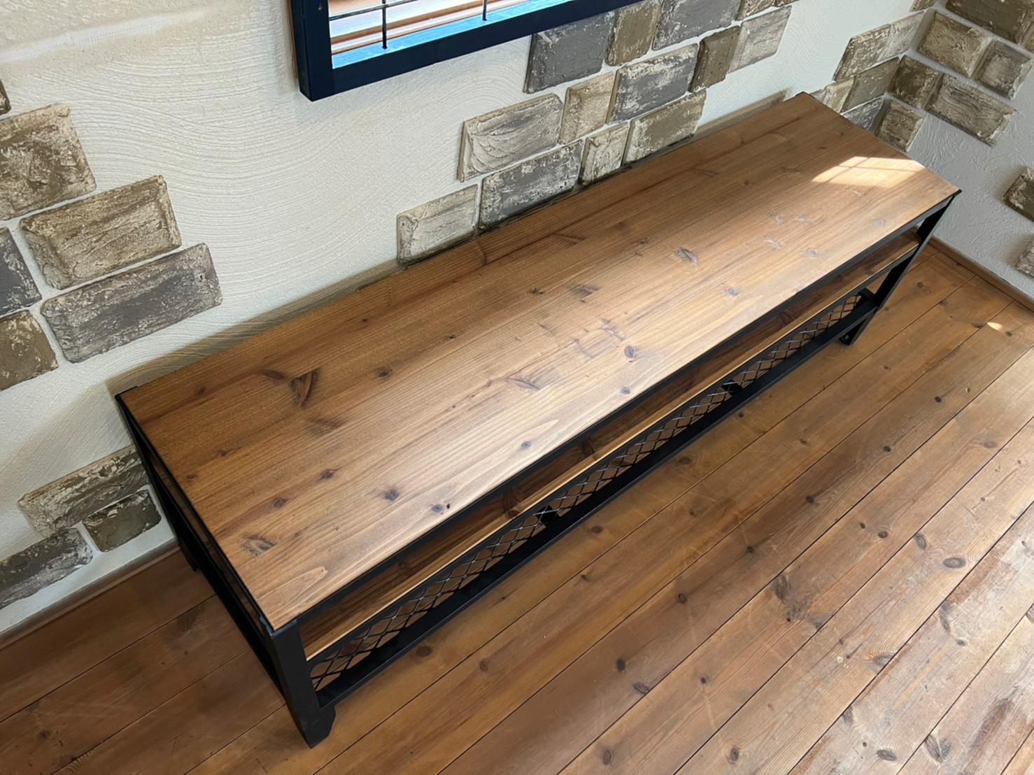 テレビ台アイアン家具ワトコオイル仕上げ