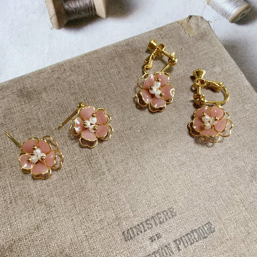SAKURAシリーズ 【SANAE】 さくらピアス / イヤリング ワイヤー