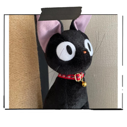 【New!!】チロリアン［小花あお］シンプル猫ちゃん首輪 2枚目の画像