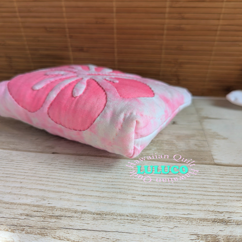 ハワイアンキルト ハンドバッグ ハイビスカス ピンク/ Hawaiian