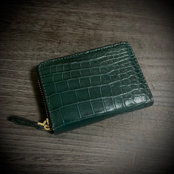 高級 クロコダイル ミニ財布 ケース コンパクト 小銭入れ YKK 一枚革 高級 クロコダイル ミニ財布 コインケース コンパクト 小銭入れ YKK 一