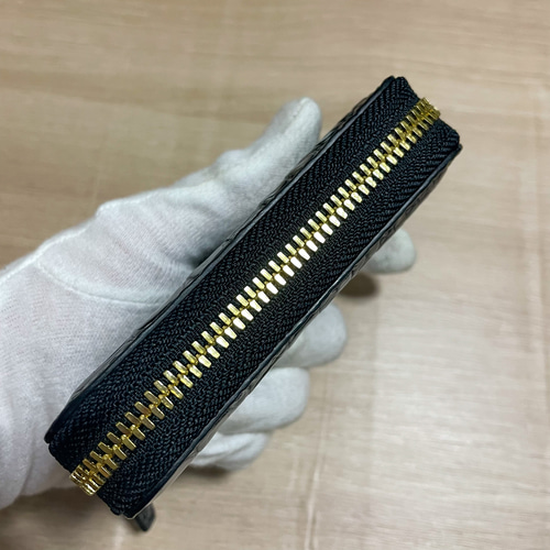 高級 クロコダイル ミニ財布 コインケース コンパクト 小銭入れ YKK 一