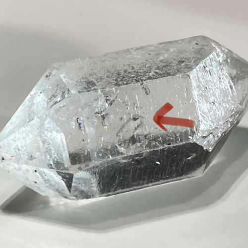水入り水晶✨ チベット産 気泡入り 両錘水晶 ダブルポイント