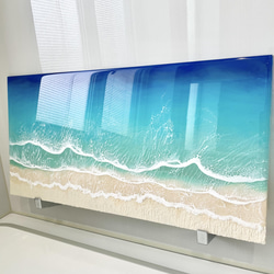 海レジン　レジンアート　　透明感抜群なBeach Art オーダーアート 6枚目の画像