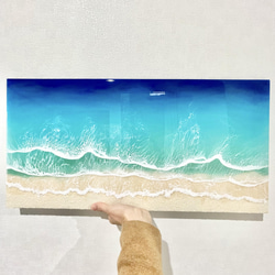 海レジン　レジンアート　　透明感抜群なBeach Art オーダーアート 8枚目の画像