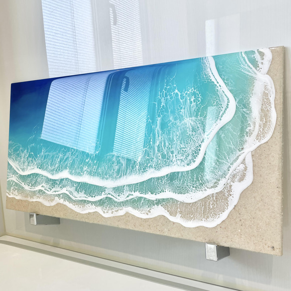海レジン　レジンアート　　透明感抜群なBeach Art オーダーアート 2枚目の画像