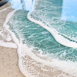 海レジン　レジンアート　　透明感抜群なBeach Art オーダーアート 3枚目の画像