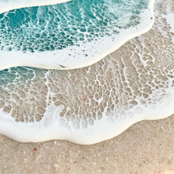 海レジン　レジンアート　　透明感抜群なBeach Art オーダーアート 5枚目の画像