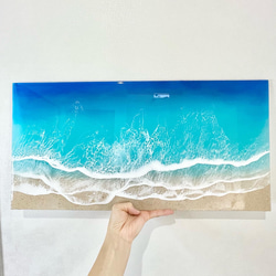 海レジン　レジンアート　　透明感抜群なBeach Art オーダーアート 10枚目の画像