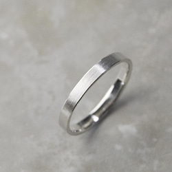 つや消し シルバーシンフラットリング 2.5mm幅 マット｜SILVER RING｜715 2枚目の画像