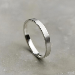 つや消し シルバーシンフラットリング 2.5mm幅 マット｜SILVER RING｜715 1枚目の画像