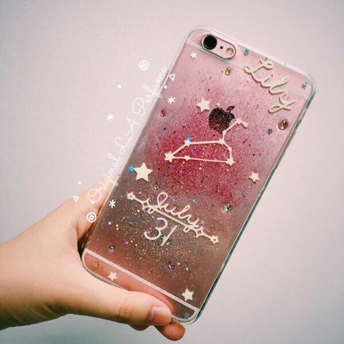 名入れ 暗闇で文字が光る！✨キラキラ☆星座 誕生日 イニシャル