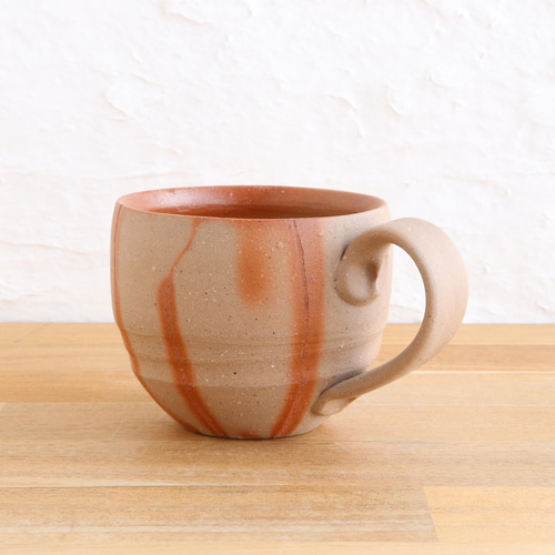 備前焼 コーヒーカップ【緋襷】【B】〈陶器・コーヒーカップ・コップ