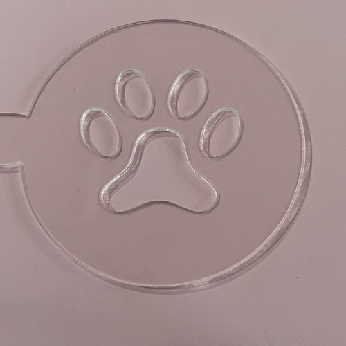 ステンシル プレート～ドッグカフェ等、ラテアートに！ 肉球① その他