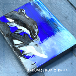 【kn01】レジンアート　イルカ　イルカのカップル　海アート　海レジンアート インテリアパネル 8枚目の画像