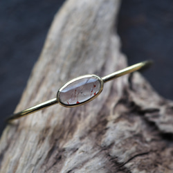 lepidocrocite in quartz brass bangle (hanafubuki) 1枚目の画像