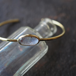 lepidocrocite in quartz brass bangle (hanafubuki) 7枚目の画像