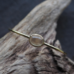 citrine brass bangle (tanpopo) 5枚目の画像