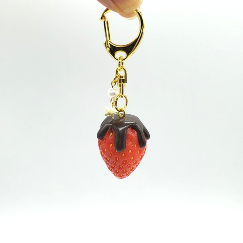 いちごスイートチョコがけ(立体模型）大サイズ☆リアルな食品サンプル