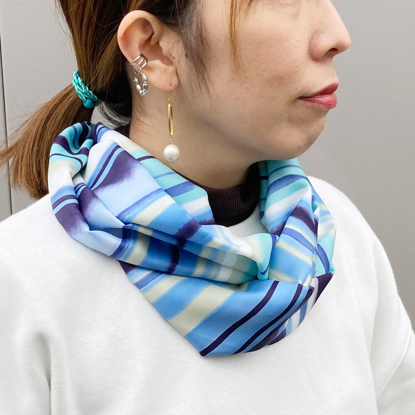 ワンタッチスカーフ S028 スヌード FrenchCloset 通販 13671923