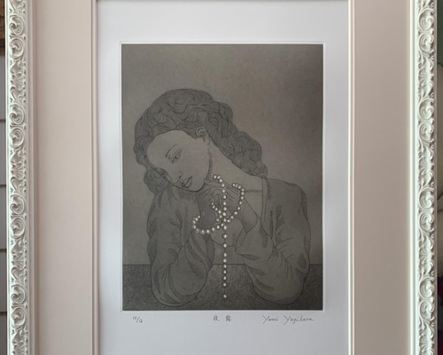 絵画・額縁・版画・長田 恵美・新品未使用・エッチング・美術品・インテリア・雑貨 絵画・額縁・版画・長田 恵美・2点セット・新品未使用