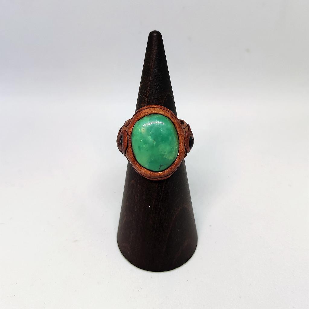 天然石リング027　ターコイズ 6,424円