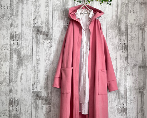 あけちゃん24　プリーツプリーズ　ロングカーディガン　ピンク あけちゃん24 プリーツプリーズ ロングカーディガン ピンク