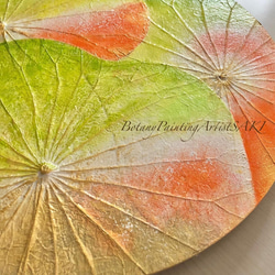 【一点物】オシャレでユニークな蓮の葉ハッピーアート: The beauty of lotus leaf. 3枚目の画像