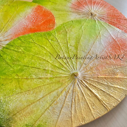 【一点物】オシャレでユニークな蓮の葉ハッピーアート: The beauty of lotus leaf. 4枚目の画像
