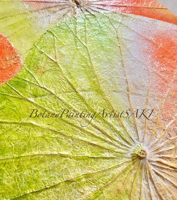 【一点物】オシャレでユニークな蓮の葉ハッピーアート: The beauty of lotus leaf. 5枚目の画像