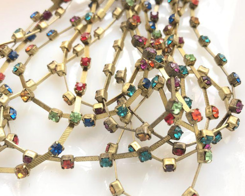 Swarovski ラインストーンチェーン（クリスタルガラス連爪、合計7.2m） Swarovski ラインストーンチェーン（クリスタルガラス連爪、合計
