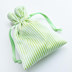 オーガンジーポーチ マチ付ふんわり♪透け感あるポーチ カードサイズ グリーン オーガンジーポーチ マチ付ふんわり♪透け感あるポーチ カード