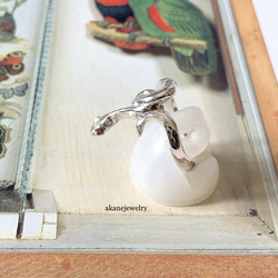 お目々がルビーコーンスネークの指輪 9枚目の画像