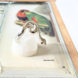 お目々がルビーコーンスネークの指輪 7枚目の画像