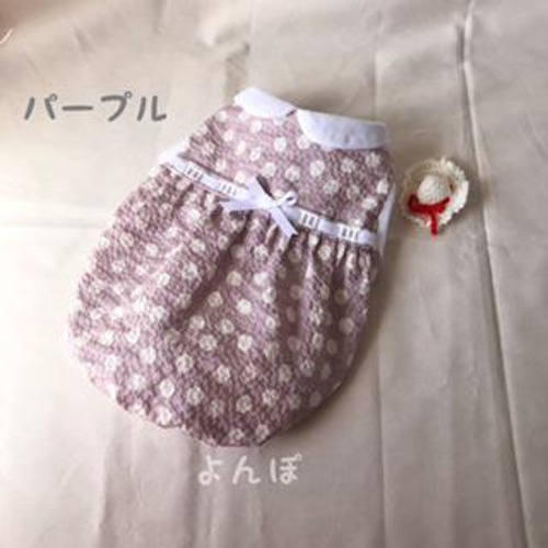 犬服ハンドメイド＊タータンチェックなバルーンタンク 犬 服 夏 クールサマータンクトップ 冷感 冷却 ひんやり