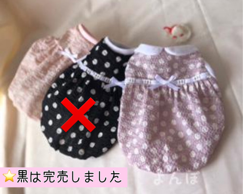 犬服　ドット柄タンクトップ DM ハンドメイド 犬服 ドット柄タンクトップ DM ハンドメイド 犬用品
