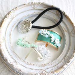 レジン ピンク ドライフラワー ヘアゴム ヘアゴム sora7iro 通販