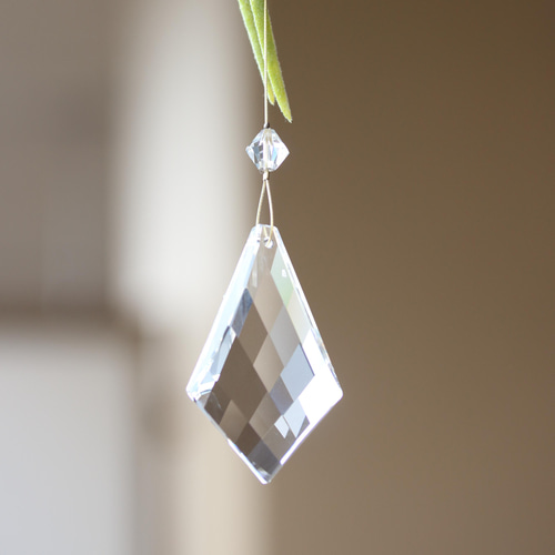 スワロフスキー◇吊り下げサンキャッチャー◇ボタニカル◇インテリア