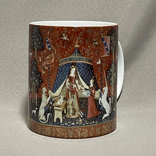 貴婦人と一角獣（ユニコーン）我が唯一の望みに マグカップ マグカップ