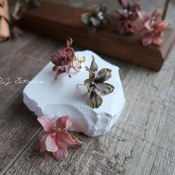 默默美麗 -手作耳環 水晶花飾品 禮物 第9張的照片